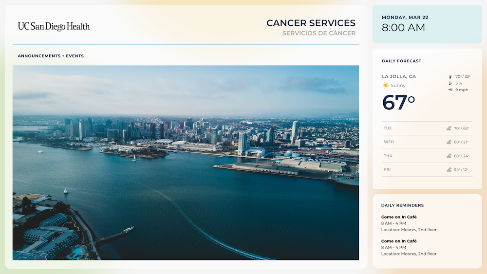 MCC Digital Signage Design-Cancer Services